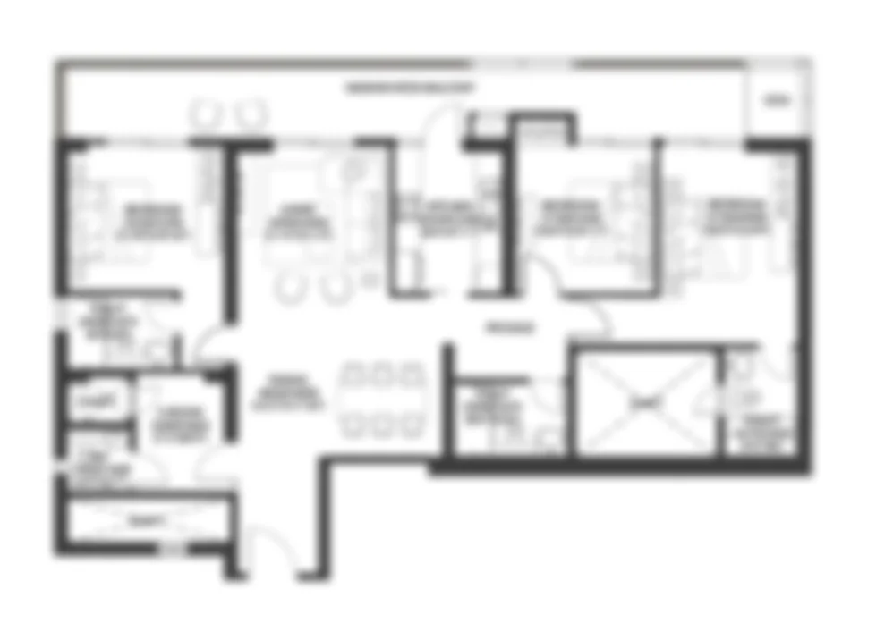 Godrej Bannerghatta 2 BHK Floor Plan